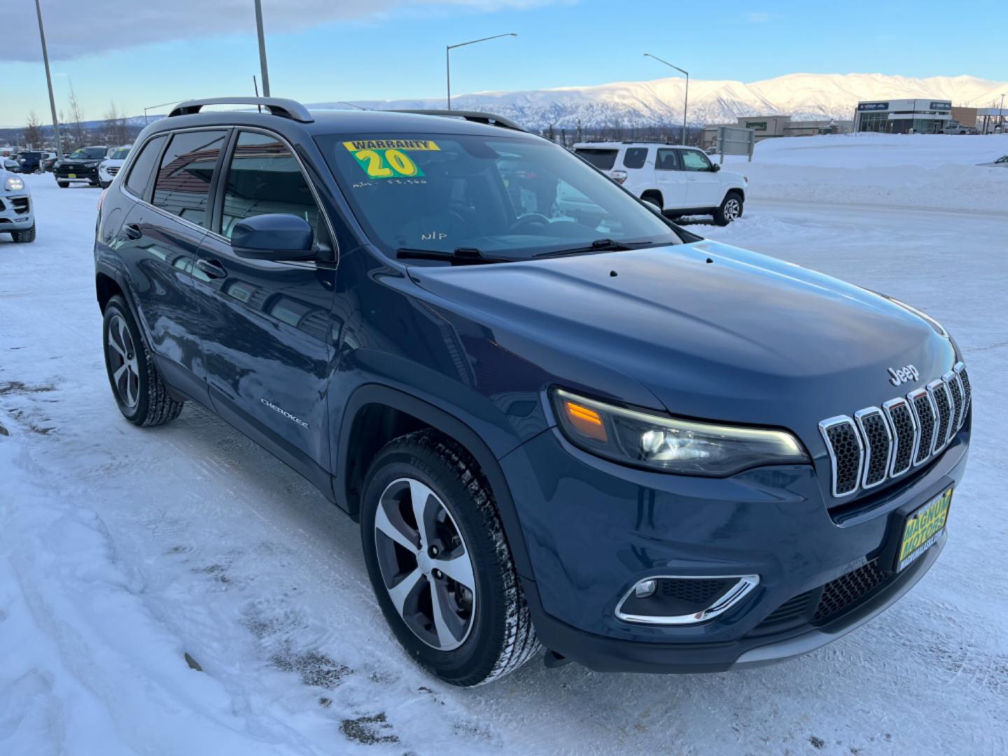 2020 Blue /Black Jeep Cherokee (1C4PJMDX2LD) , located at 1960 Industrial Drive, Wasilla, 99654, (907) 274-2277, 61.573475, -149.400146 - Photo#5